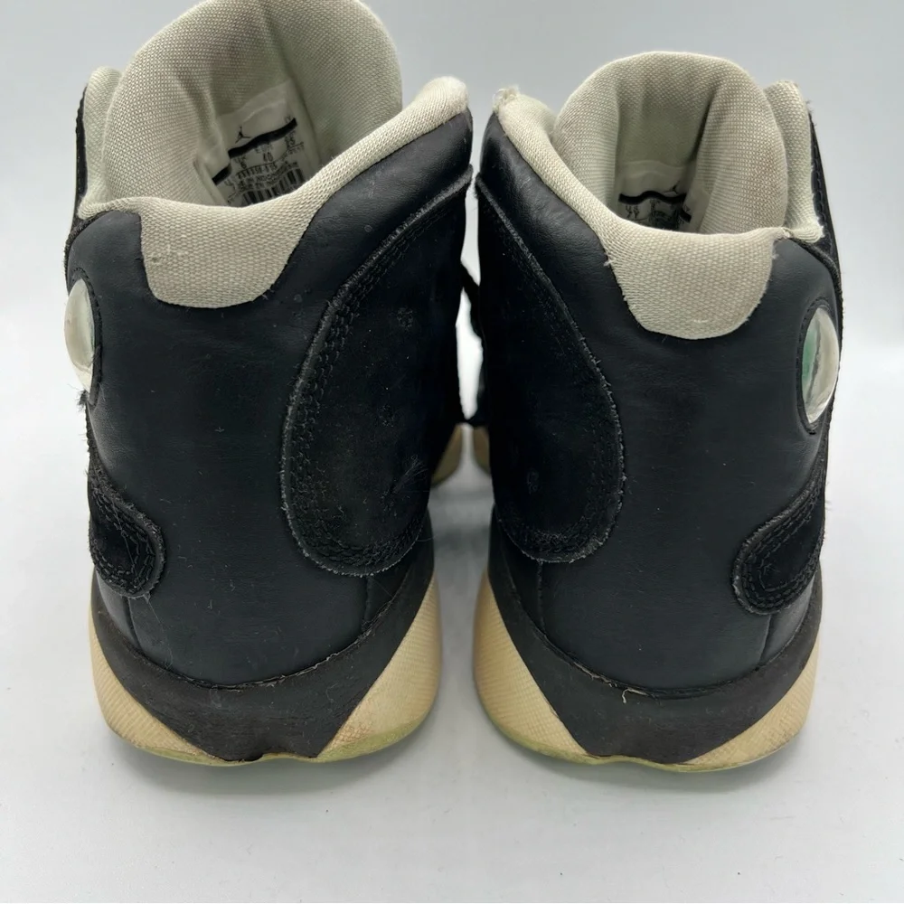 Nike Boys Air Jordan 13 439358-015‎ Black Basketball Shoes Sneakers Size 7Y READ